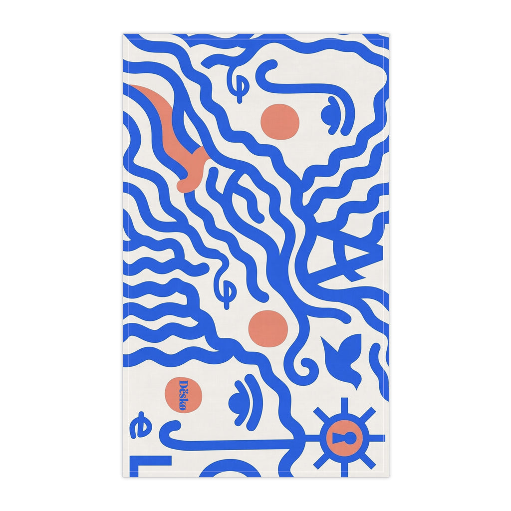 Cotton Tea Towel — Bright Bouquet Kitchen Towel