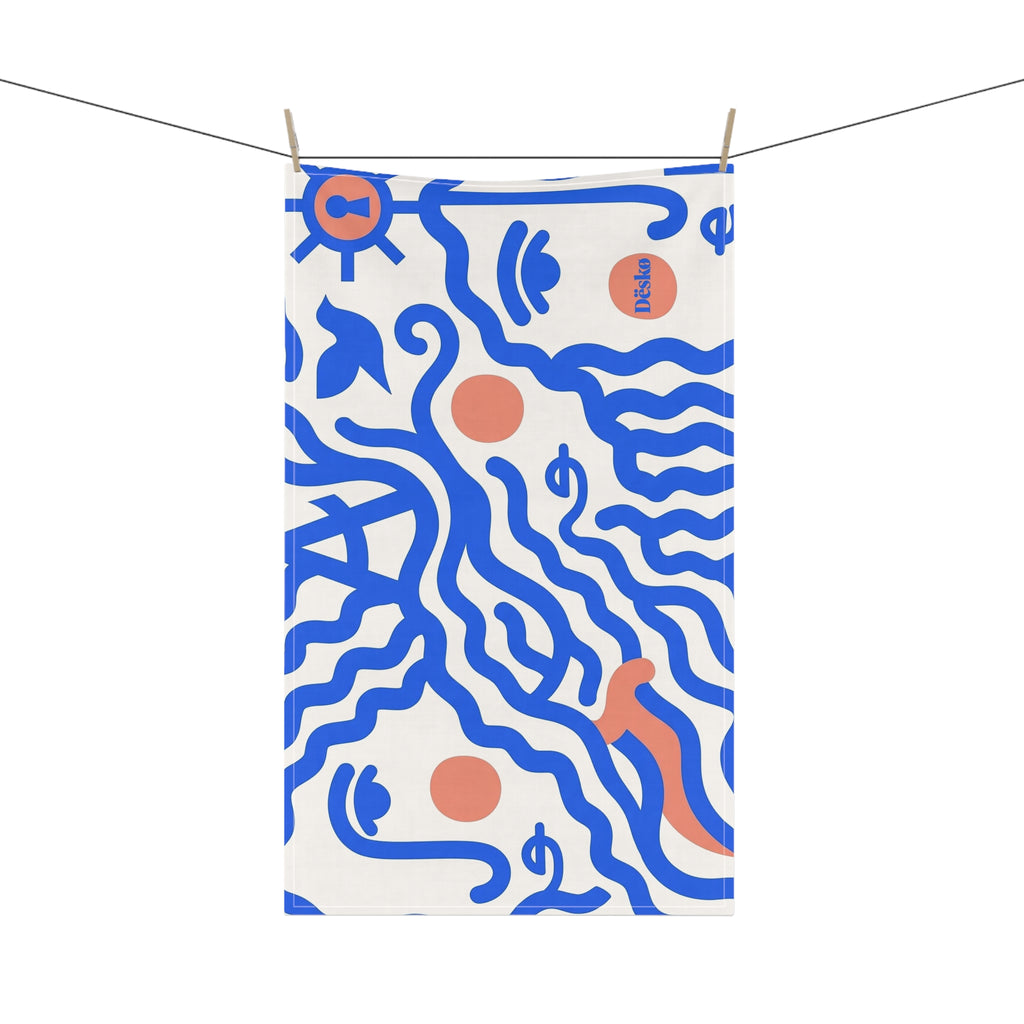 Cotton Tea Towel — Bright Bouquet Kitchen Towel