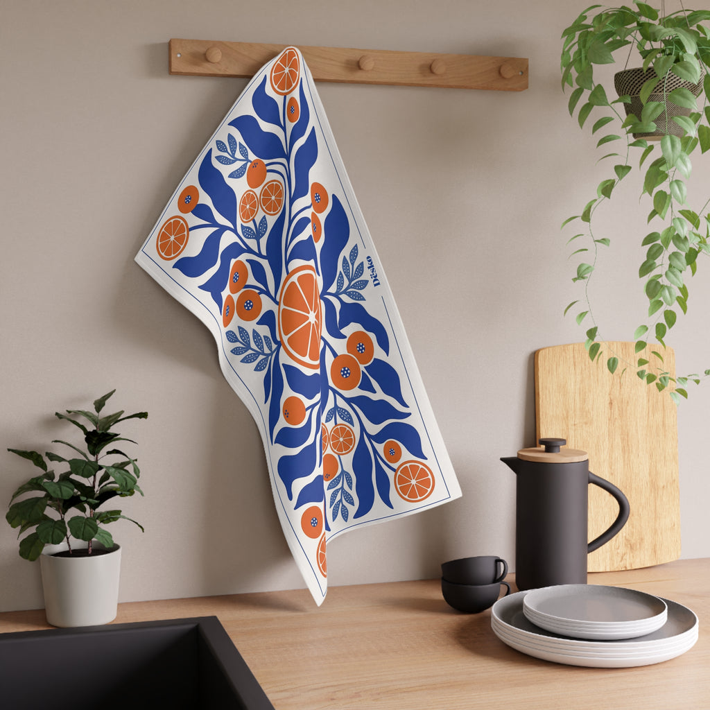 Floral Garden Cotton Tea Towel — Bright Bouquet Kitchen Towel