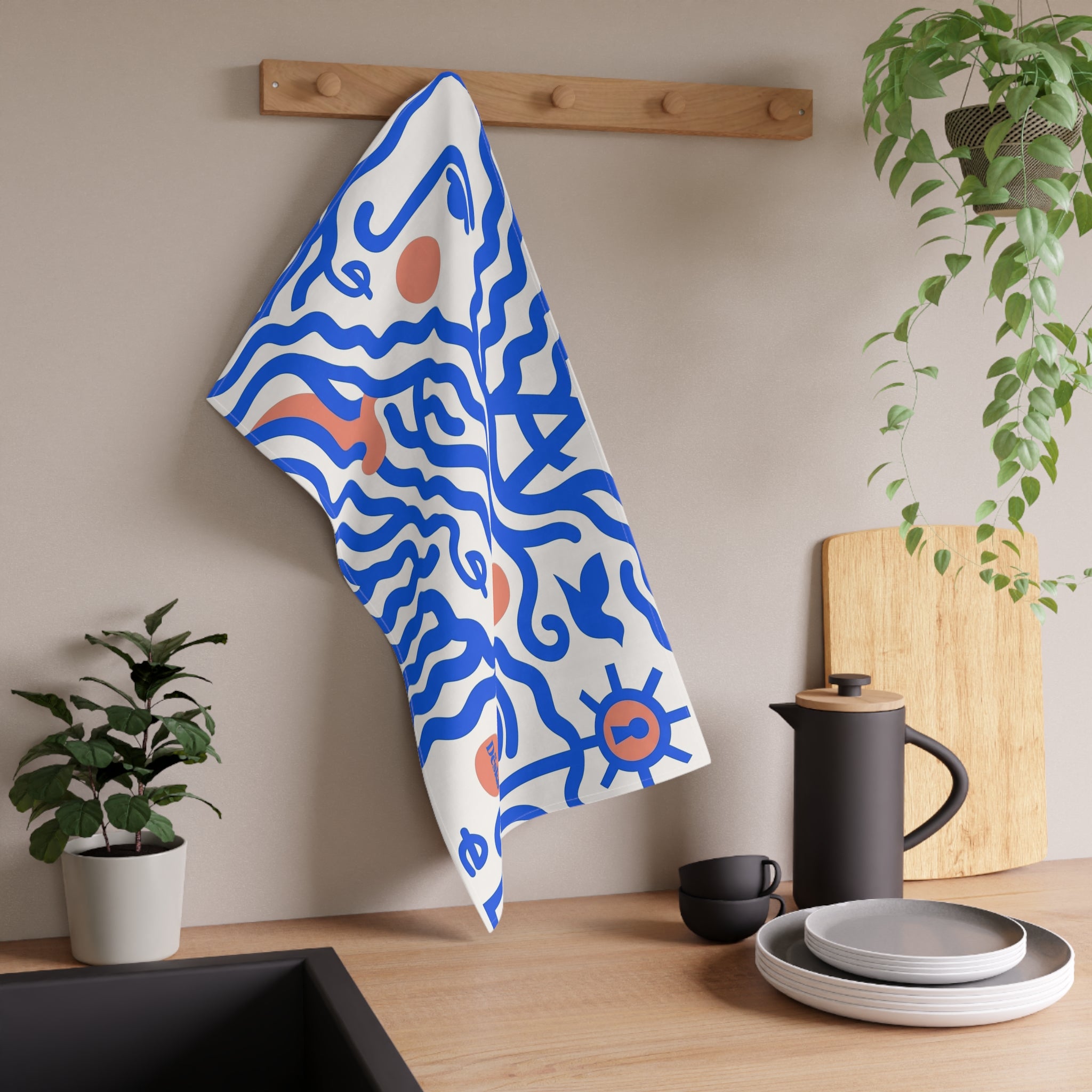 Cotton Tea Towel — Bright Bouquet Kitchen Towel