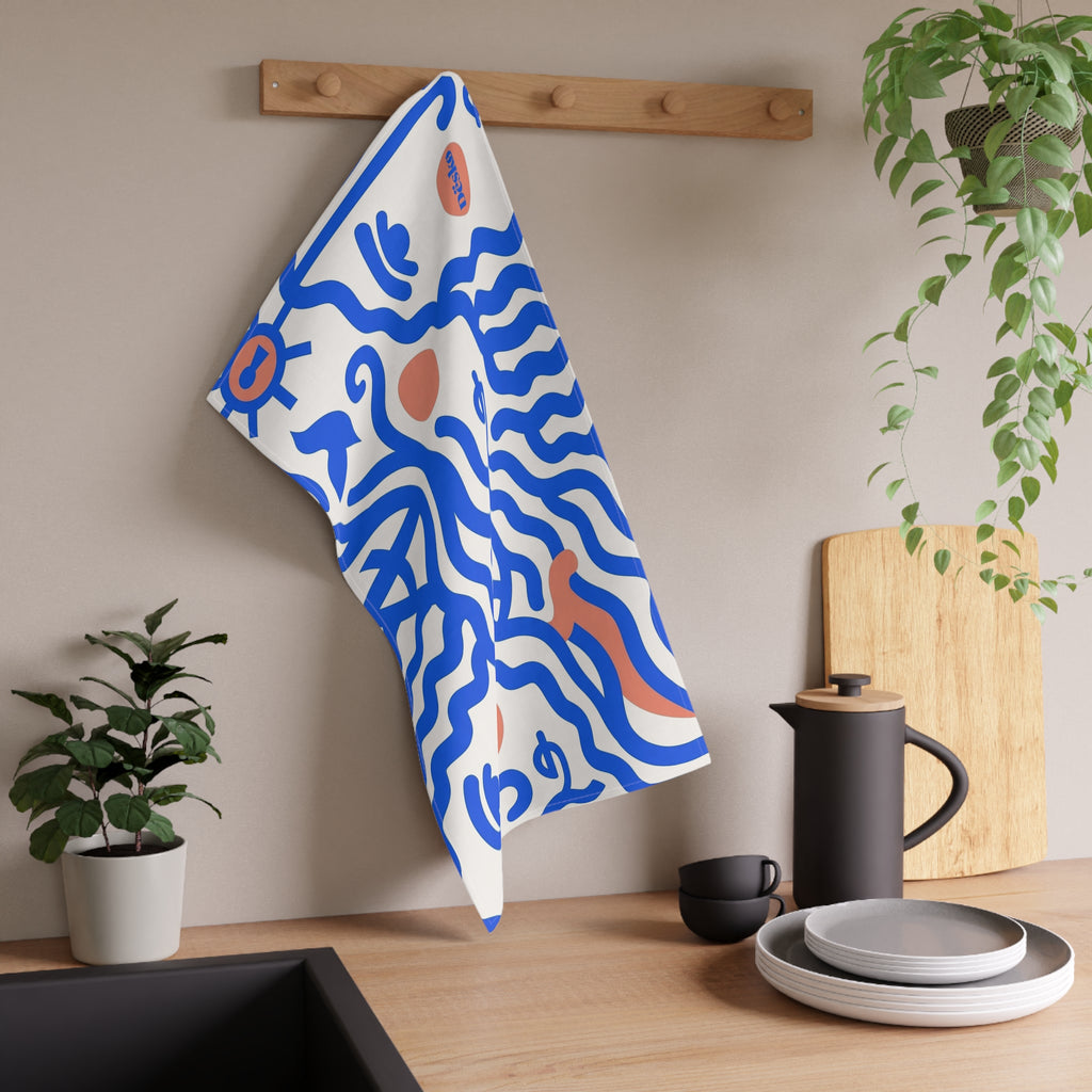 Cotton Tea Towel — Bright Bouquet Kitchen Towel