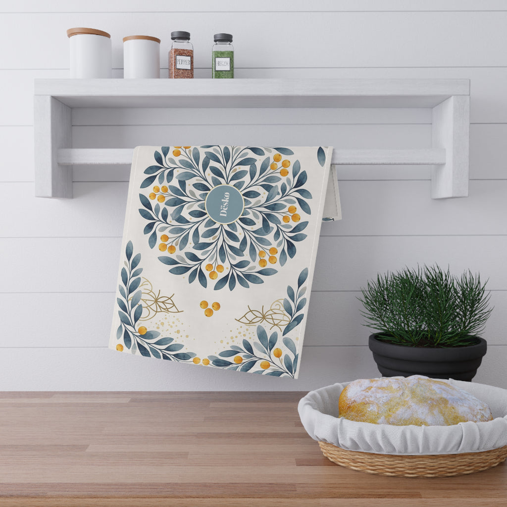 Floral Garden Cotton Tea Towel — Bright Bouquet Kitchen Towel