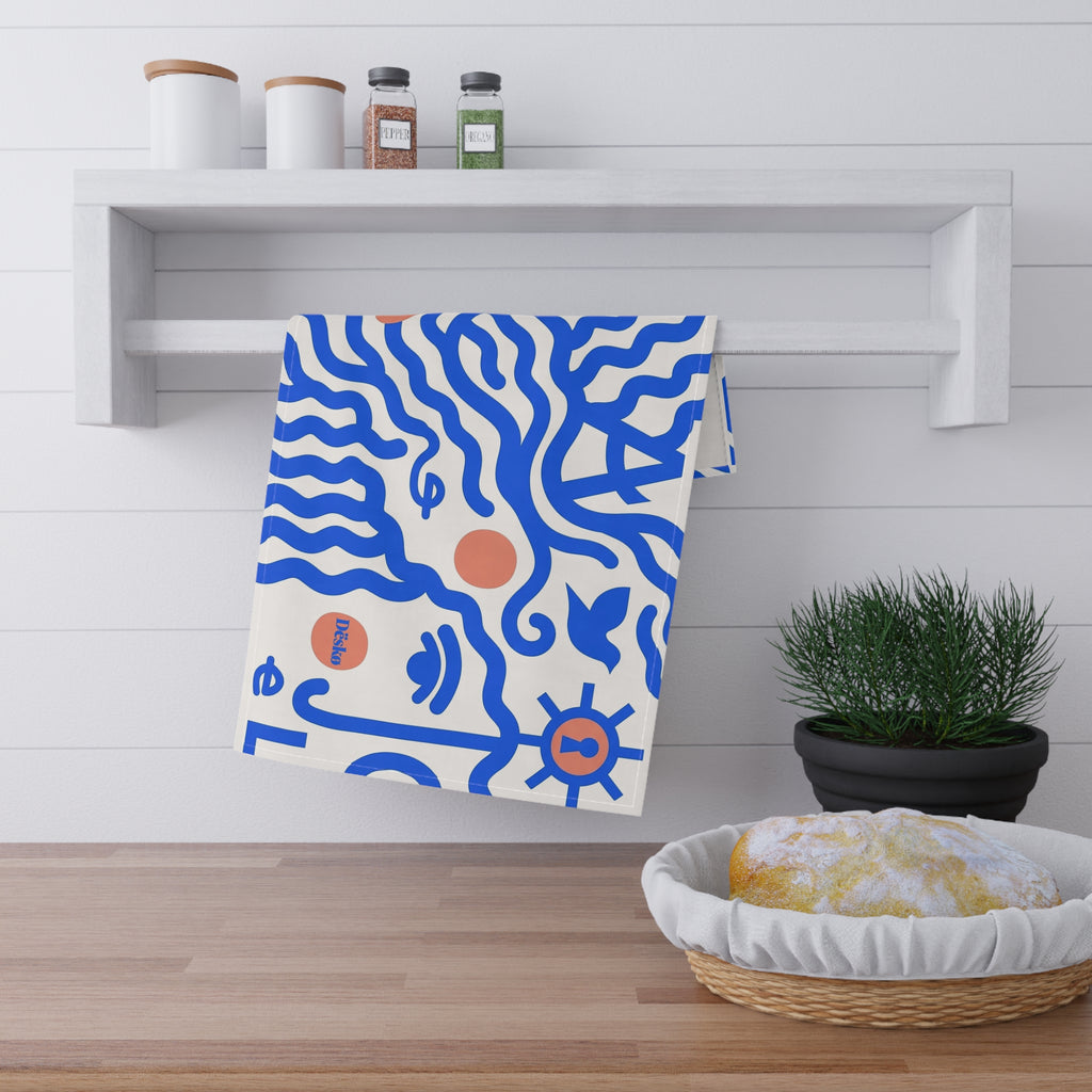 Cotton Tea Towel — Bright Bouquet Kitchen Towel