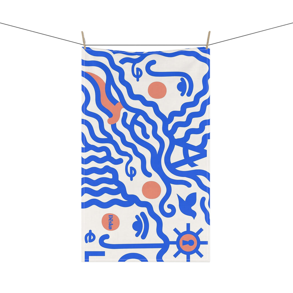 Cotton Tea Towel — Bright Bouquet Kitchen Towel