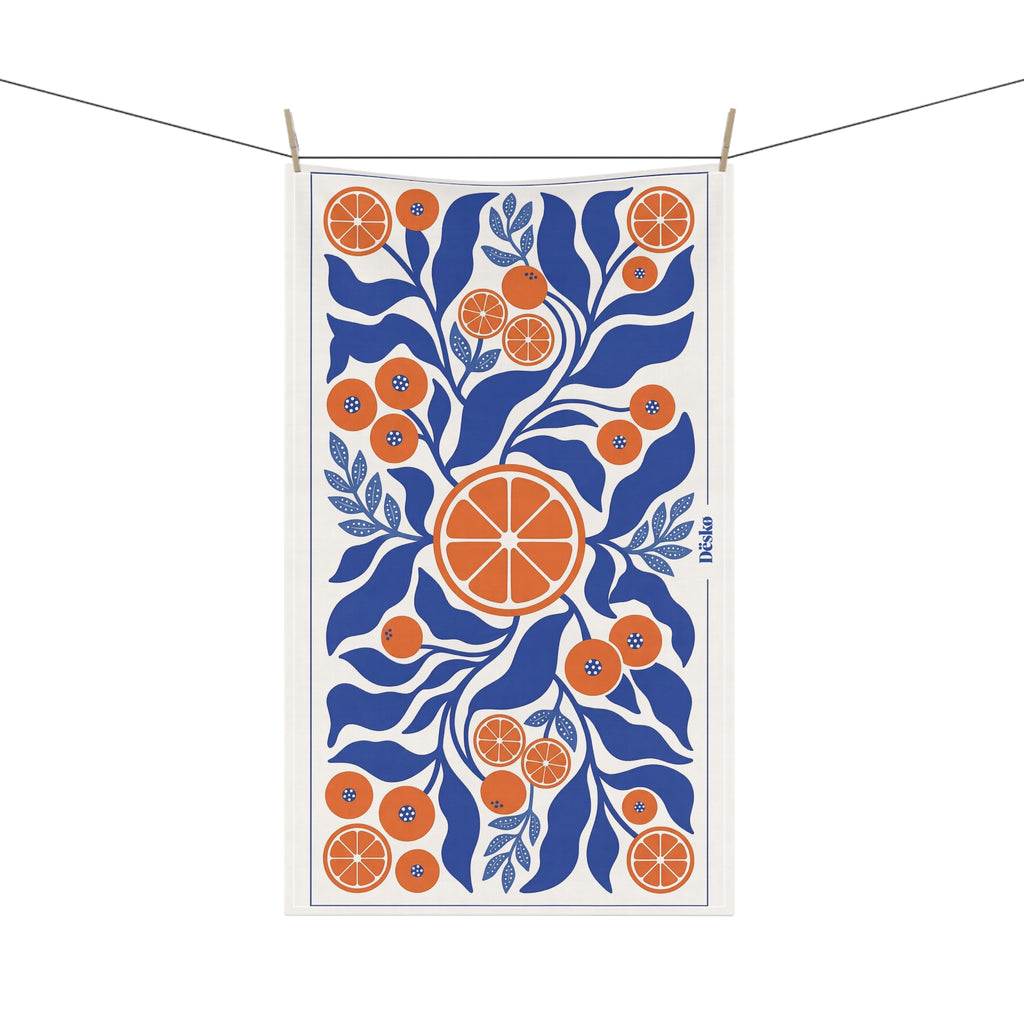 Floral Garden Cotton Tea Towel — Bright Bouquet Kitchen Towel