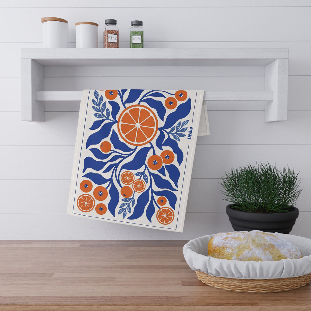 Floral Garden Cotton Tea Towel — Bright Bouquet Kitchen Towel